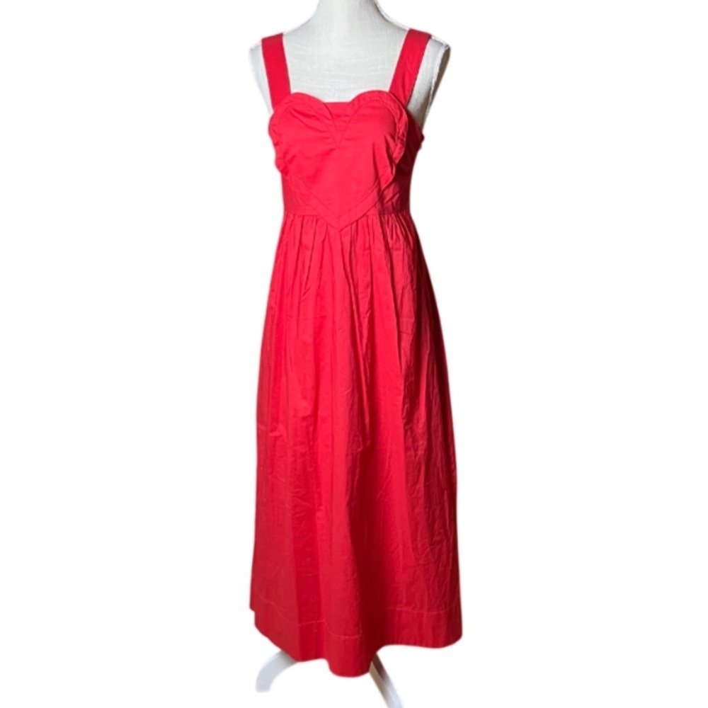 KERRI ROSENTHAL ❤️ Emma Maxi Red Heart Dress- Small
